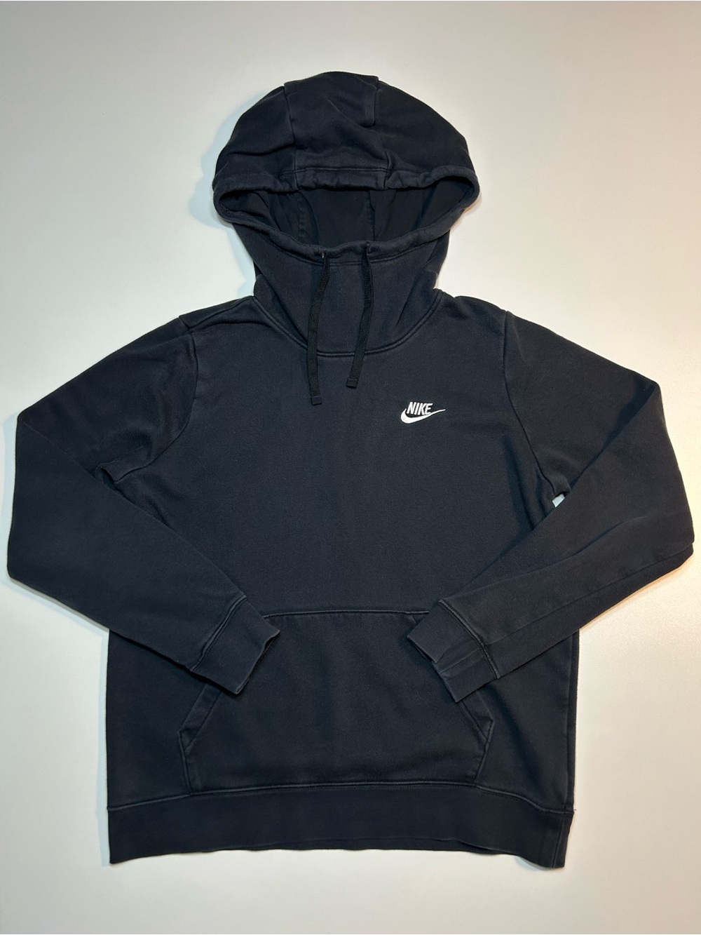 Nike Sportswear Club Fleece Funnel Neck Pullover Hoodie Black